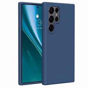 Etteri Silicone чехол Samsung Galaxy S24 Ultra темно-синий
