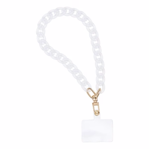 PANAMA Phone lanyard, Phone pendant / cord length 40cm (20cm in the loop) / on wrist - valge