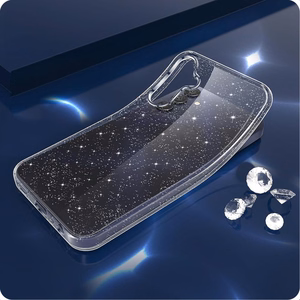 Tech-Protect FlexAir Ümbris jaoks Samsung Galaxy S25 - läbipaistev-Glitter