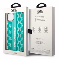 Karl Lagerfeld KLHCP14SPGKLSKN iPhone 14 6.1 "hardcase roheline / roheline Monogram Stripe