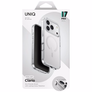 Uniq Clario Magclick Charging Ümbris jaoks iPhone 17 Pro - läbipaistev