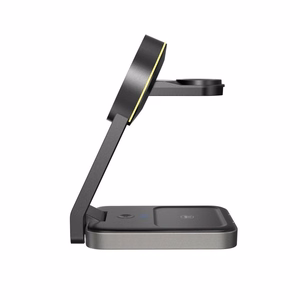 Tech-Protect QI15W-A28 MagSafe 3in1 Induktiivne Laadija koos Smartphone / Apple Watch / AirPods Alus - must