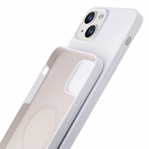 3mk Hardy Silicone MagCase для iPhone 14 Plus - белый