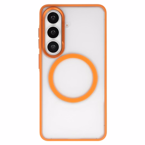 Liavec Soft Case Metal Frame для Samsung Galaxy S26 Plus оранжевый
