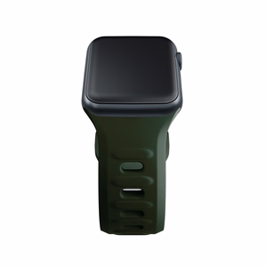 3mk silikoonrihm Apple Watchile, 38/40/41/42 mm, tumeroheline, väike suurus