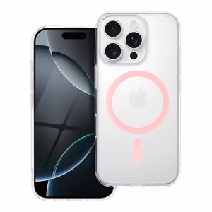 Drop Glue Colorful Ring Mag Cover compatible with MagSafe jaoks IPHONE 16 PRO MAX roosa