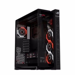 ASUS ROG CRONOX GR801 CURVE TG ARGB must keskmise tornmõõduga arvutikorpus