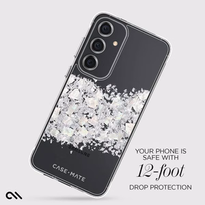 Case-Mate Karat pärlmutrikaunistusega ümbris seadmele Samsung Galaxy S24+, A Touch of Pearl värvitoonis