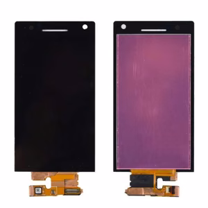 LCD ekraan ühilduv Sony Xperia LT26i-ga must HQ