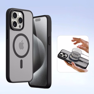 Кожаный чехол Dux Ducis Lawa для iPhone 15 Pro Max - чёрный