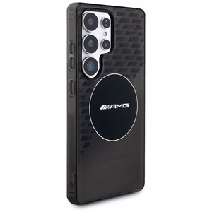 AMG läbipaistev Rhombs MagSafe Ümbris jaoks Samsung Galaxy S25 Ultra - must