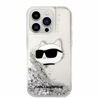 Karl Lagerfeld KLHCP14LLNHCCS iPhone 14 Pro 6.1" hõbedane/hõbedane hardcase Glitter Choupette Head