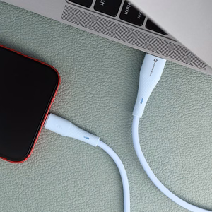 Kaabel USB A to Lightning Forcell F-Energy 2,4A 12W Silikoon 1 m C343 sinine