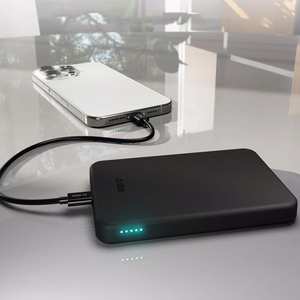 SBS Mag Power Qi2 5000 mAh energiapank, mis ühildub MagSafe'iga - must