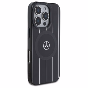 Mercedes MB Double Layer Crossed Lines MagSafe iPhone 16 Pro Ümbris - must