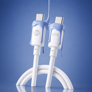 Forever Vibe kaabel USB-C - USB-C 1,0 m 60W taevasinine