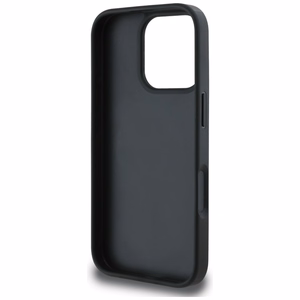 Guess Grained Roses Big 4G logo ümbris jaoks iPhone 16 Pro Max - must