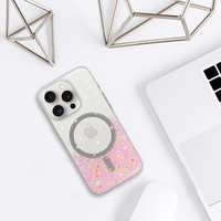 Tel Protect Moonlite Magsafe Ümbris jaoks Iphone 15 roosa clear