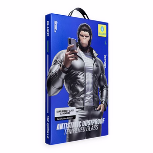 Mr. Monkey Glass (Strong HD) 5D karastatud kaitseklaas Apple iPhone 18 Pro jaoks, must