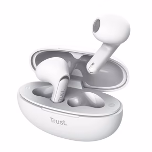 Trust Yavi - juhtmevaba Earbuds Bluetooth TWS with Charging ümbris & ENC (valge)