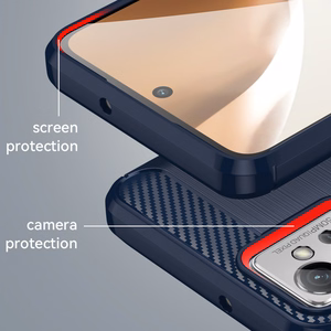 Carbon Case для Realme Narzo 50 5G гибкая силиконовая карбоновая накладка чёрный