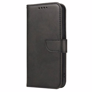 Magnet Case elegantne ümbris kaane klapiga ja stendi funktsiooniga Samsung Galaxy A73 musta värvi