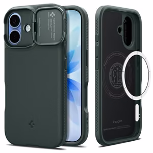 Spigen Optik Armor MagSafe iPhone 17 Ümbris - Roheline