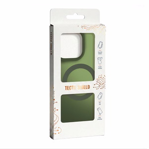 Tecto Shield Mistiq Mag ümbris mudelile iPhone 13 / 14 6,1", oliivroheline
