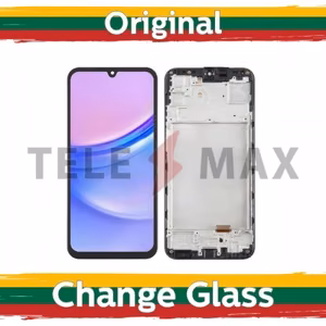 LCD-ekraan seadmele Samsung A155 A15 4G / A156 A15 5G must raamiga (uuendatud: Telemax)