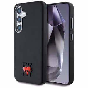 DKNY Leather Heart of NY Ümbris jaoks Samsung Galaxy S25 - Must
