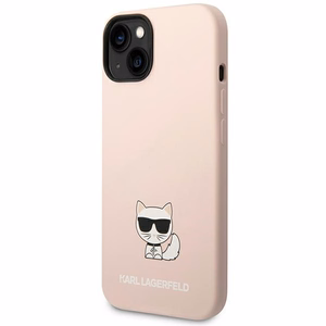 Karl Lagerfeld KLHCP14MSLCTPI iPhone 14 Plus 6.7 "hardcase light roosa / light roosa Silicone Choupette Body