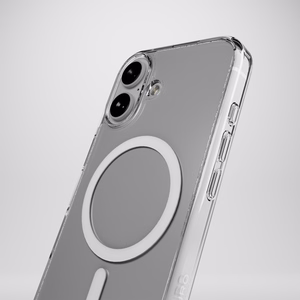 Puro Impact Clear D3O MagSafe Silicone Ümbris jaoks iPhone 16 - Läbipaistev