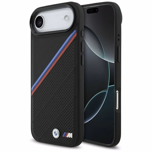 BMW M Tricolor Metal Logo MagSafe Ümbris jaoks iPhone 17 Air - Must
