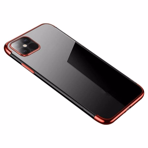 Clear Color чехол гелевый чехол с металлической рамкой Xiaomi Redmi Note 11 Pro 5G / 11 Pro красный