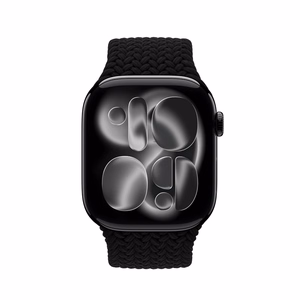 Crong Wave Band punutud Apple Watch rihm, 38/40/41/42 mm, must