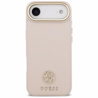 GUESS ümbris jaoks IPHONE 17 Air compatible with MagSafe GUHMP17MPGCRMDEP (PU W/ Grained Strass Logo) roosa