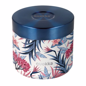 Quokka Whim vaakumtoidutermos, 600 ml, Blue Garden