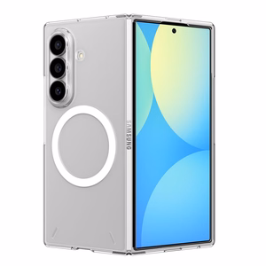 Spigen AirSkin MagFit ümbris mudelile Samsung Galaxy Z Fold 8 Ultra – läbipaistev ja valge
