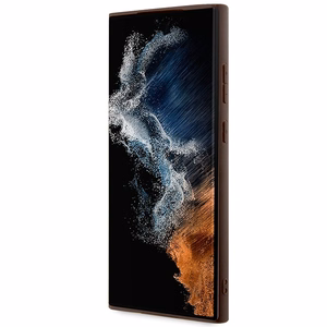 Guess 4G Big Metal Logo Ümbris jaoks Samsung Galaxy S24 Ultra - Brown