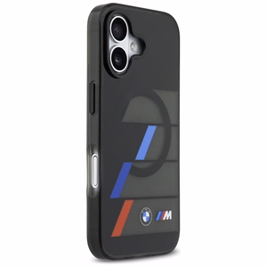 BMW M IML Metal Buttons Tricolor Lines MagSafe Ümbris jaoks iPhone 17 - must