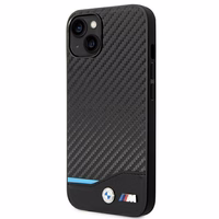 Ümbris BMW BMHCP14S22NBCK iPhone 14 6.1 "must / must Leather Carbon