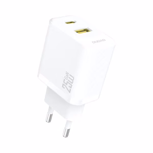 Dudao A26T GaN 25W USB-A, USB-C Laadija - valge