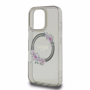 Guess GUHMP16XHFWFCK iPhone 16 Pro Max 6.9" must/must hardcase IML Flowers Wreath MagSafe