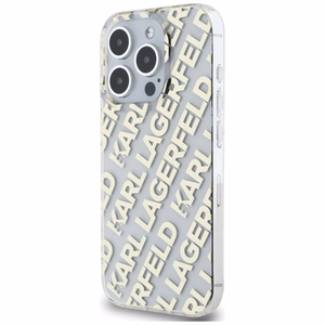 Чехол Karl Lagerfeld IML Fullover Logo для iPhone 15 Pro Max - золотой