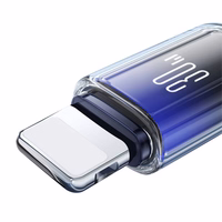 Joyroom S-A42 Crystal-Clear Series 30W USB-C - Lightning kaabel 1.2m - must