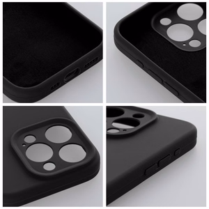 Ümbris Silikoon 2mm jaoks IPHONE 15 Pro must