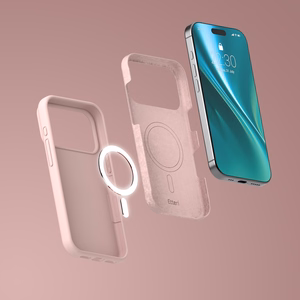 Etteri Silikoon Mag ümbris for iPhone 17 Pro heleroosa