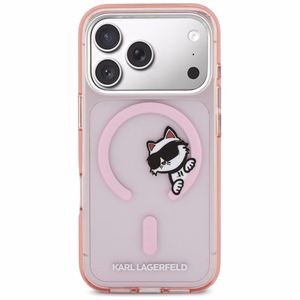 Karl Lagerfeld IML Peekaboo MagSafe Ümbris for iPhone 17 Pro - roosa