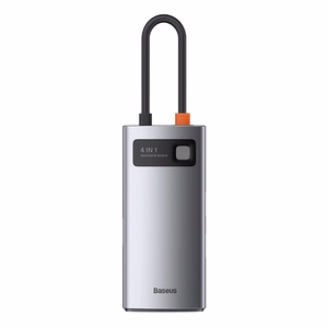 Jaotur 4in1 Baseus Metall Gleam seeria, USB-C to USB 3.0 + USB 2.0 + HDMI + USB-C PD