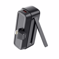 XO power bank mini PR244 20W 5000 mAh Lightning pistikuga must